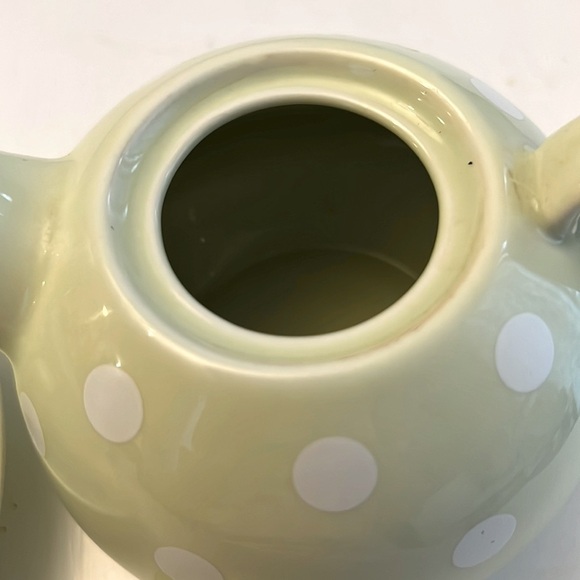 Ganz 4 piece individual Tea Server Set Polka Dot Cup saucer Teapot and lid - Picture 6 of 9